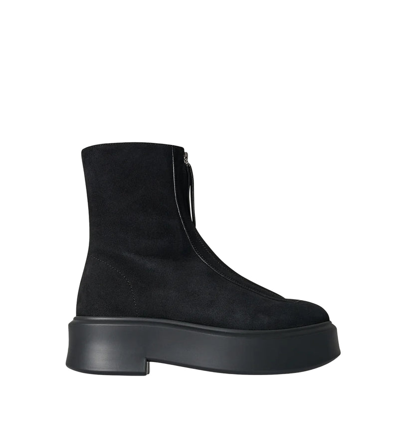 Zipped Boot I In Suede